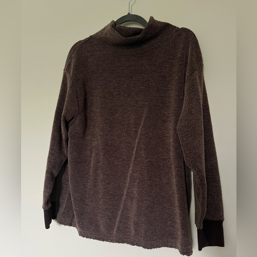 Cozy Brown Turtleneck Sweater - Picture 2 of 3